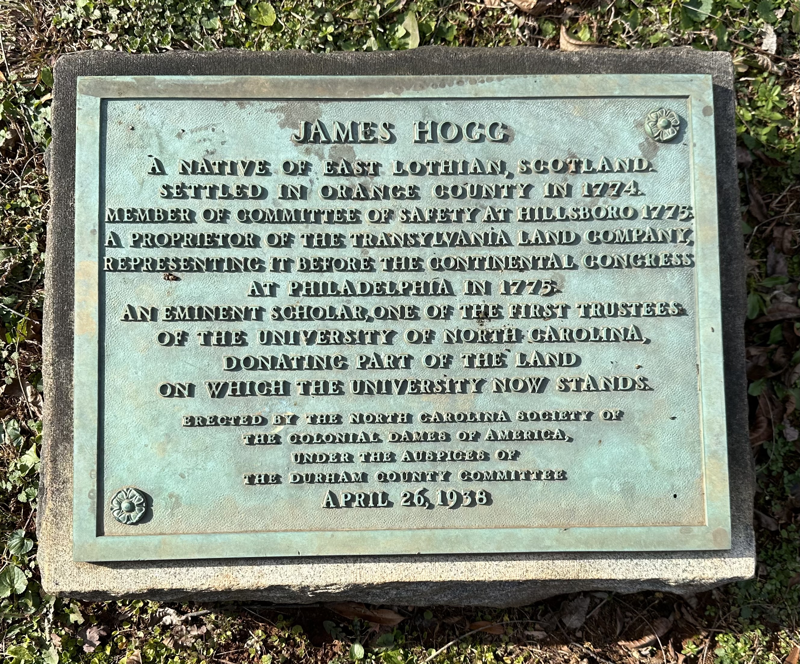 Hogg marker in Hillsborough