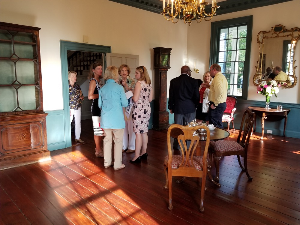 Guests enjoying a tour of the restorations Guests enjoying a tour of the restorations