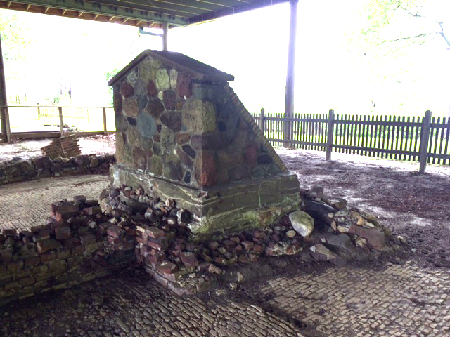 Back view of Marker at Russelborough Marker at Russelborough viewed from back