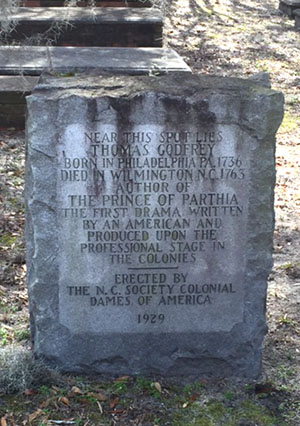 NC Dames Tablet Honoring Thomas Godfrey