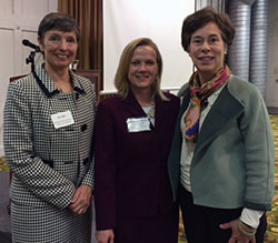 Joy Allen and Margaret Hamilton with Stephanie Meeks at the Dudley Mansion